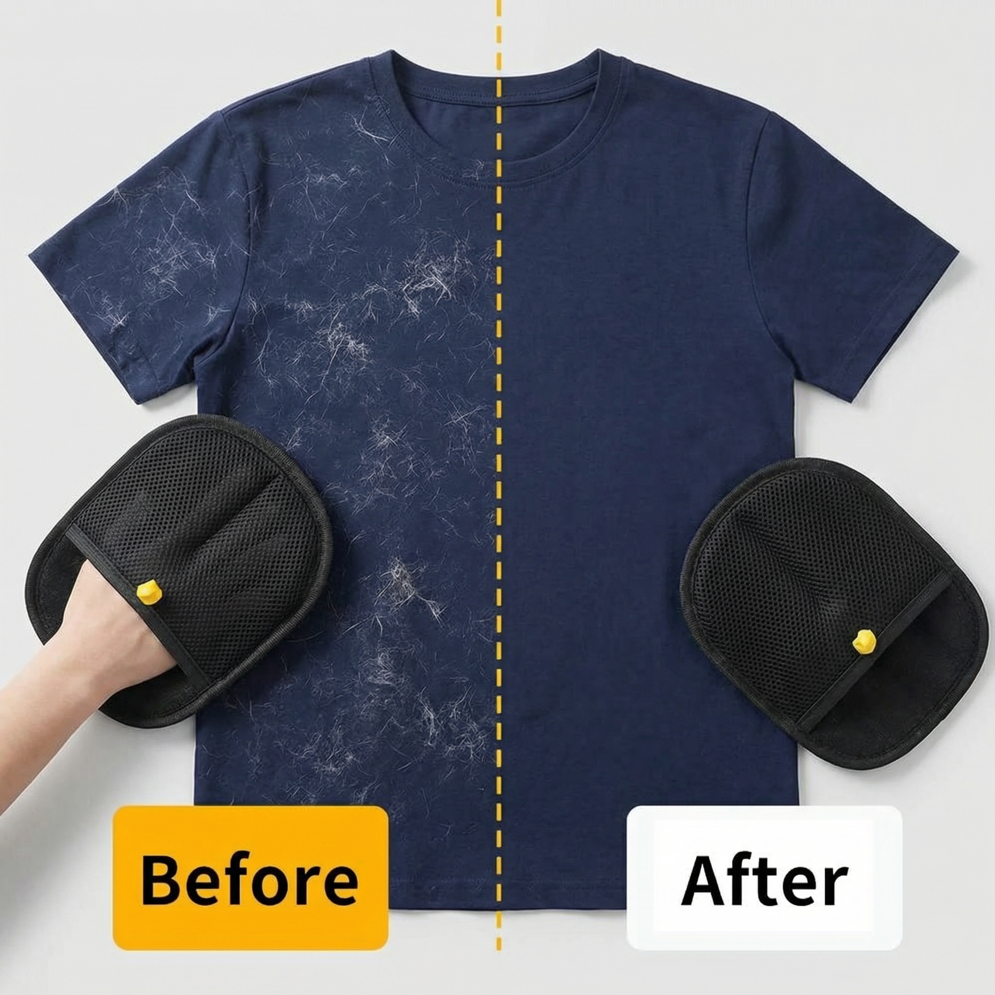 FurSwipe™ 2‑in‑1 Pet Hair Removal Glove