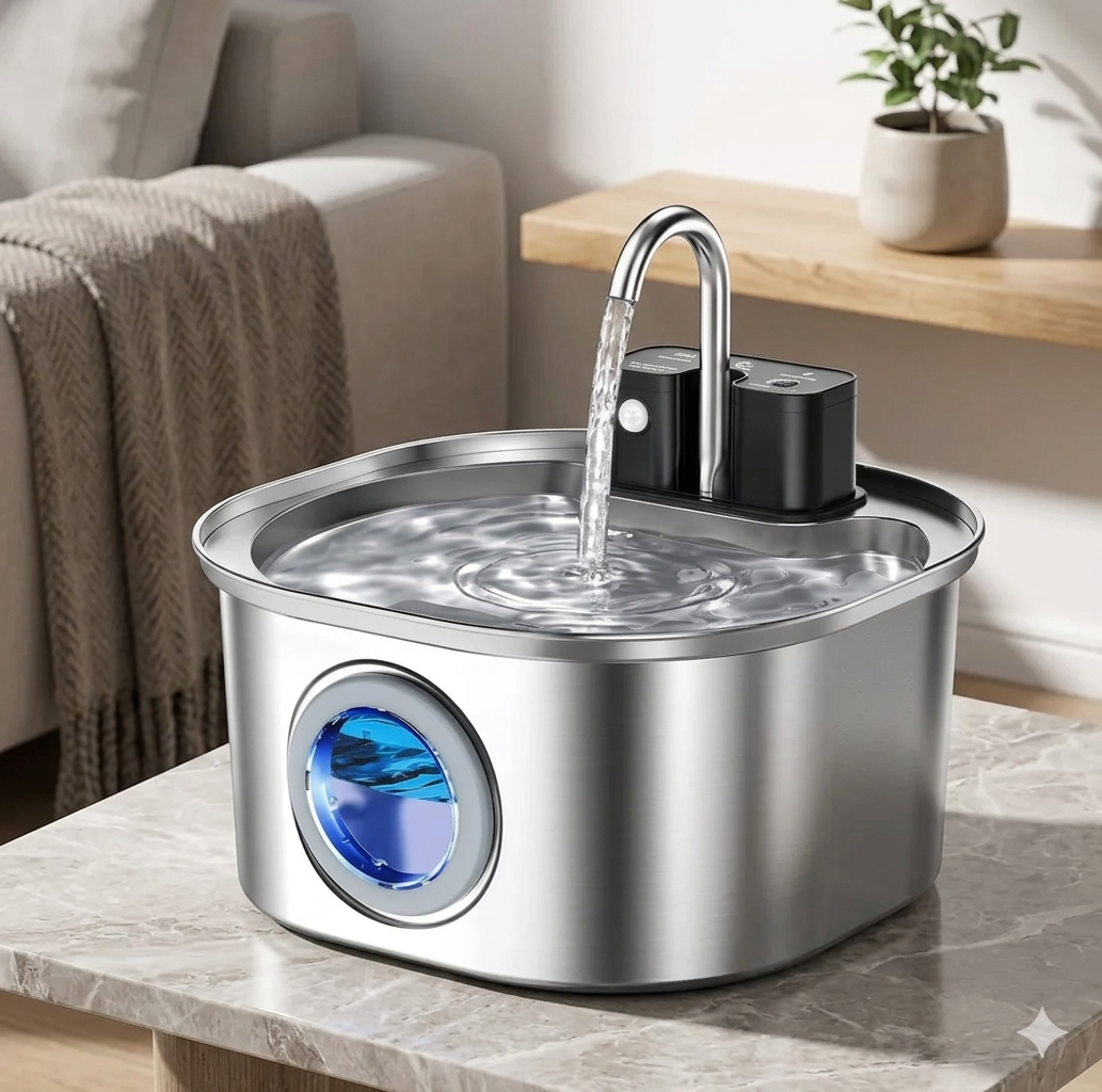 The HydraPure™ Stainless Smart Fountain