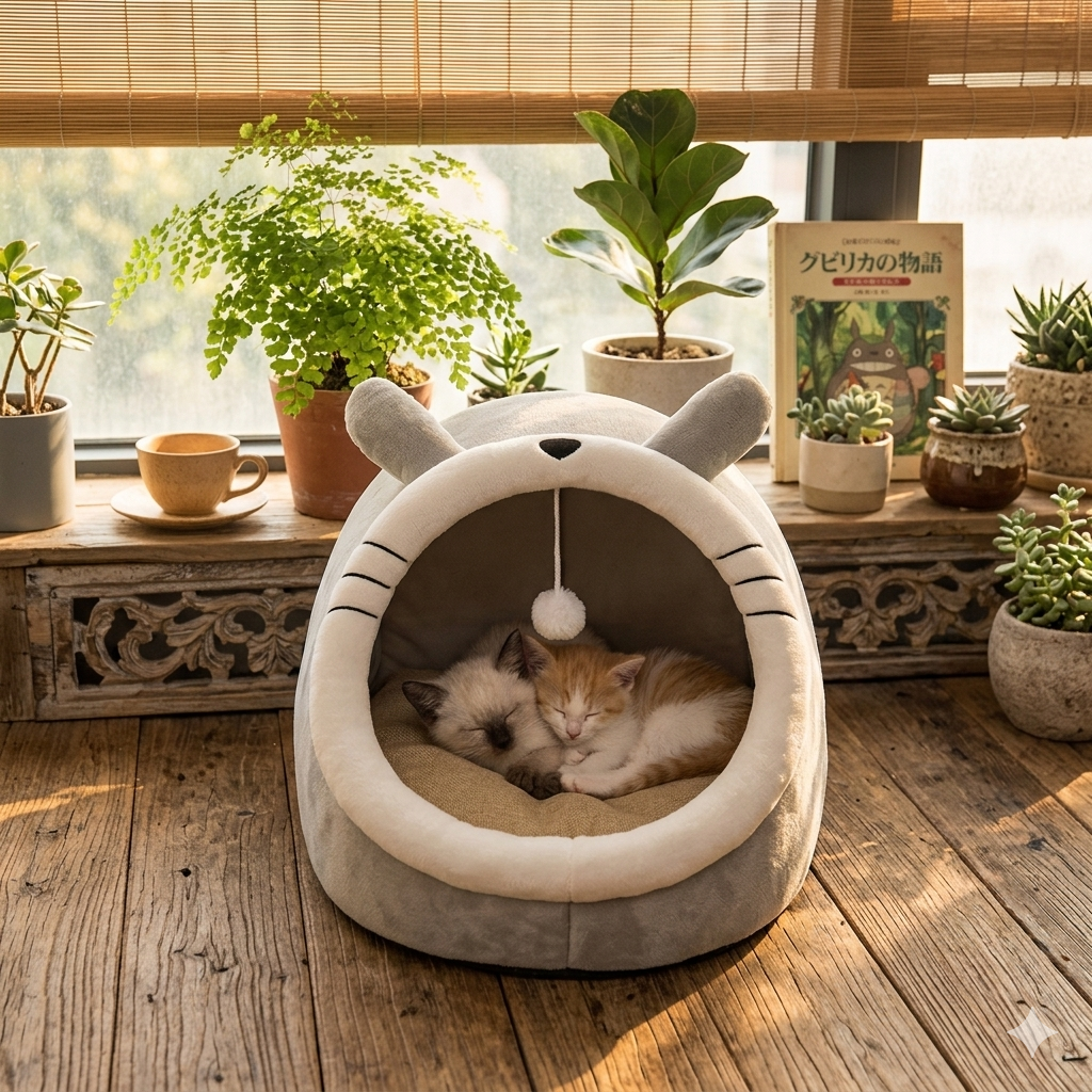 CozyWhisker Cave Bed