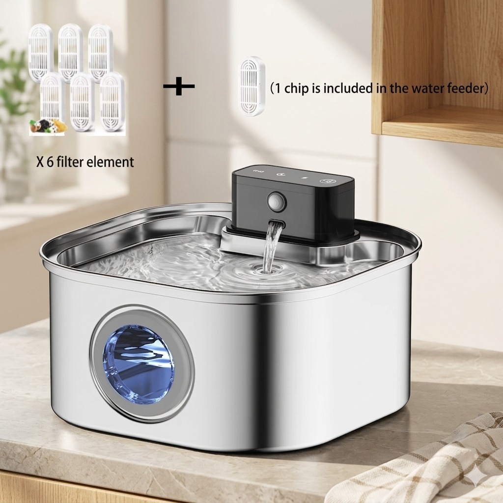 The HydraPure™ Stainless Smart Fountain