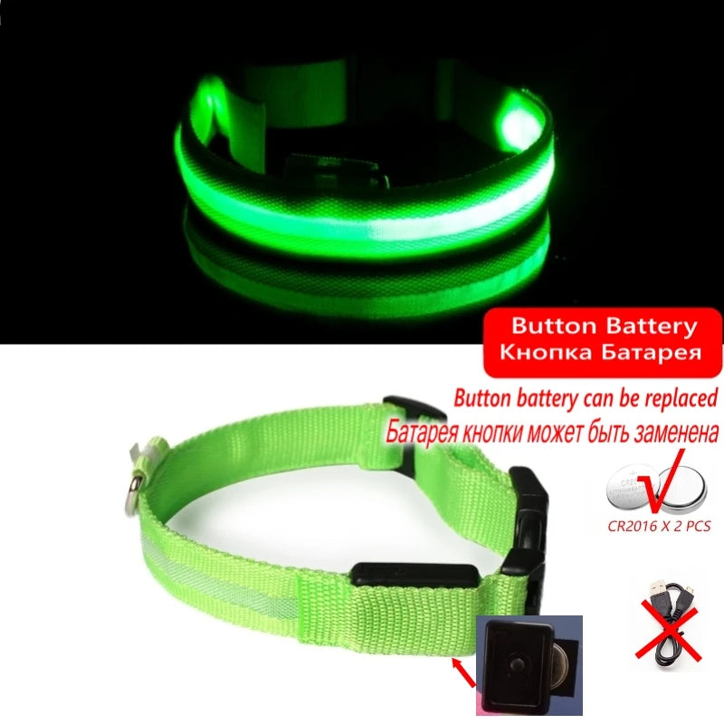 GlowGuard™ LED Safety Dog Collar