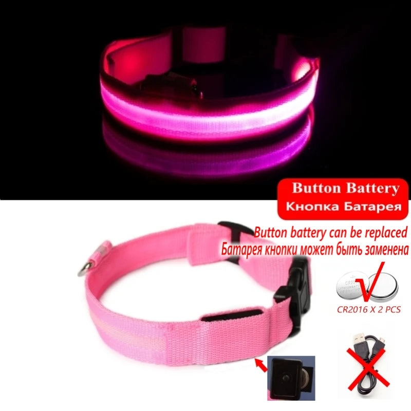 GlowGuard™ LED Safety Dog Collar
