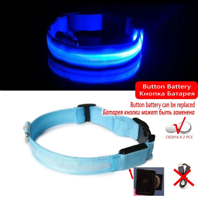 GlowGuard™ LED Safety Dog Collar