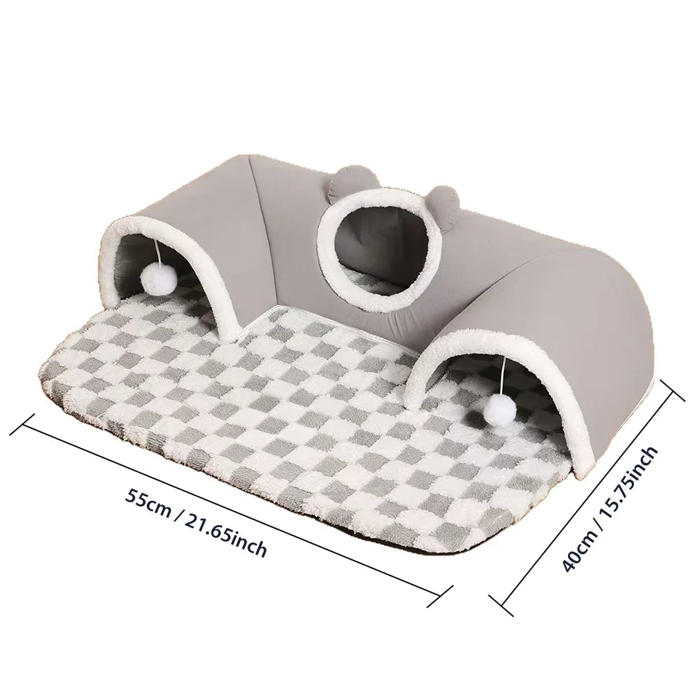 TunnelPaws™ Soft Cat Bed