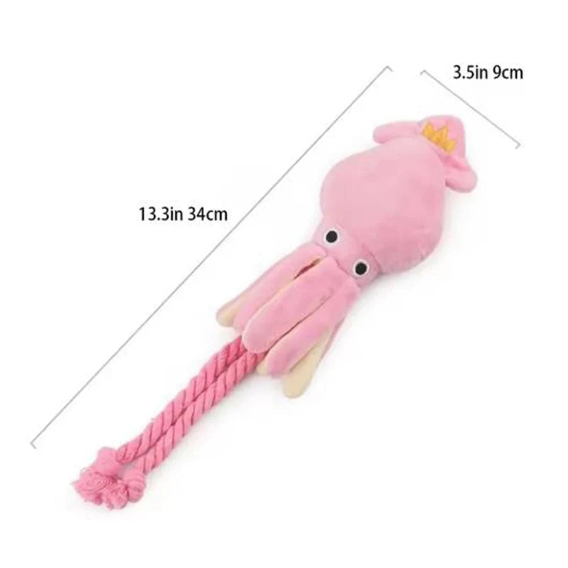RoyalSquid™ Squeaky Tug Toy
