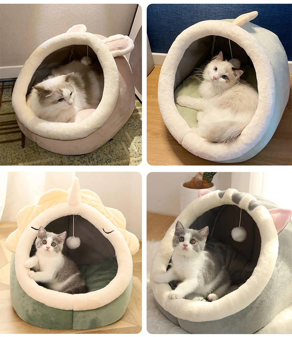 CozyWhisker Cave Bed