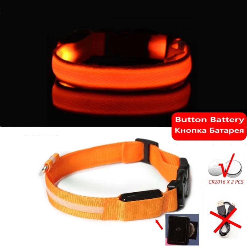 GlowGuard™ LED Safety Dog Collar