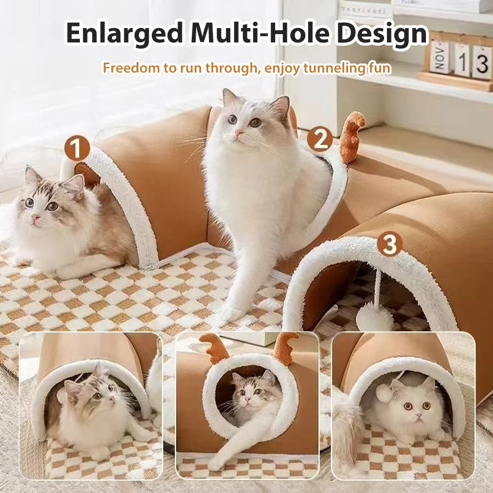 TunnelPaws™ Soft Cat Bed