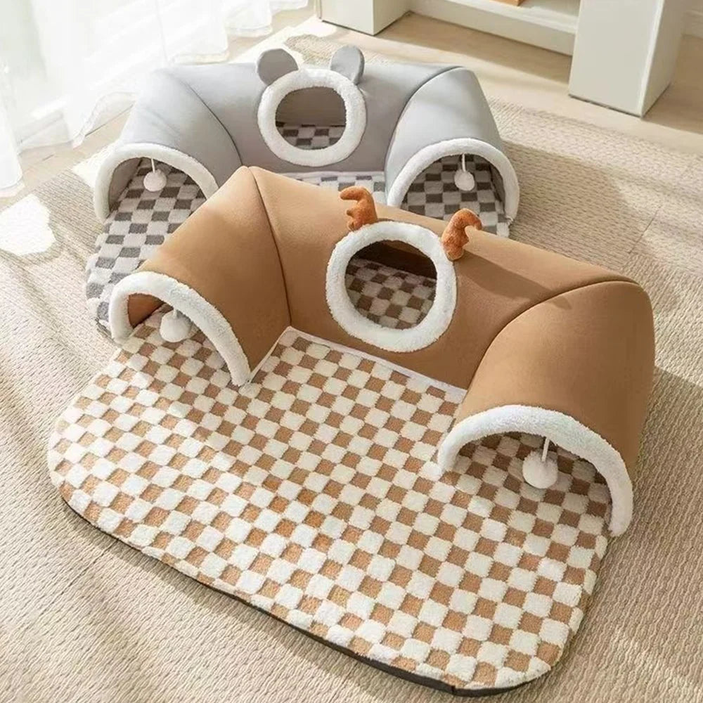 TunnelPaws™ Soft Cat Bed