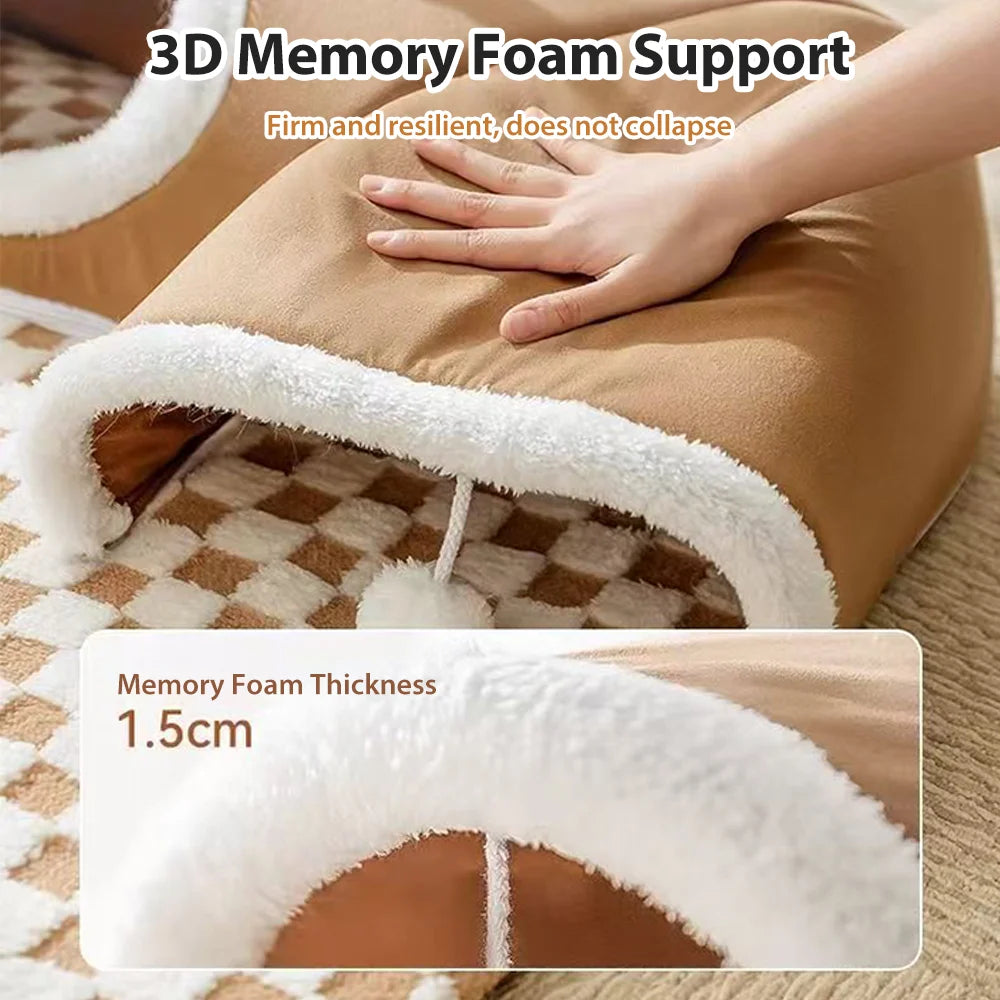 TunnelPaws™ Soft Cat Bed