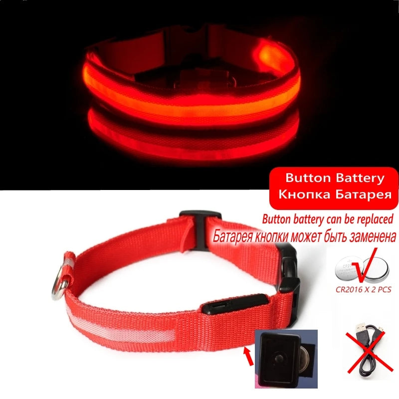 GlowGuard™ LED Safety Dog Collar